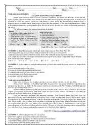 English Worksheet: Text comprehension