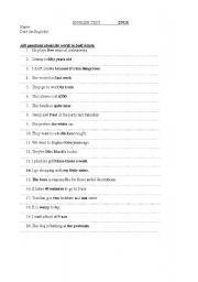 English worksheet: Questions 