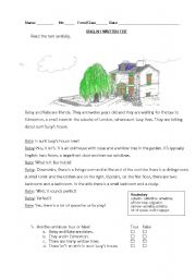 English Worksheet: Test - HOME