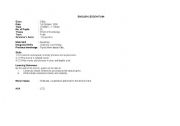 English Worksheet: I like fruits lesson plan