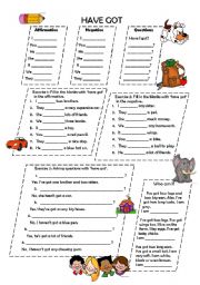 English Worksheet: Have got