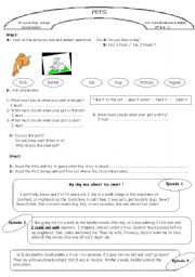 English Worksheet: PETS