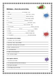 English Worksheet: will-future