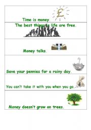 English worksheet: Money proverbs