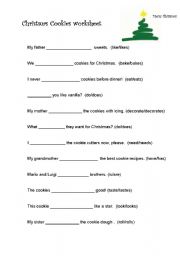 English worksheet: Sugar Cookies Worksheet