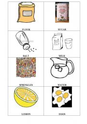 English Worksheet: Recipes Words