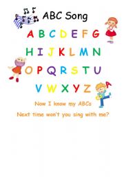 English Worksheet: ABC Song