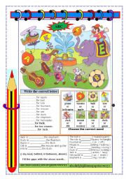 English Worksheet: Alphabets