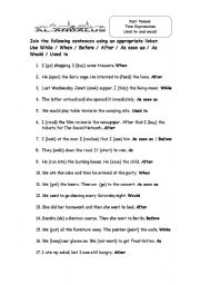 English Worksheet: Past tense and time expressions