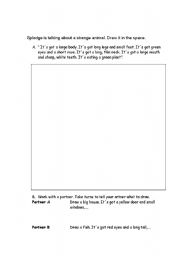 English Worksheet: Picture dictation