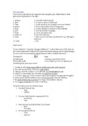 English worksheet: Colloquial responses