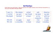 English worksheet: battleships