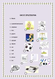 English worksheet: Occupations