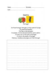 English Worksheet: Country