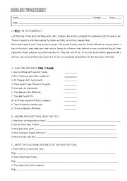 English Worksheet: Worksheet Past Simple