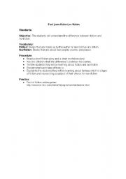 English Worksheet: fact or fiction