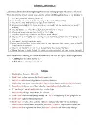 English Worksheet: exercise on the use 