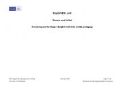 English Worksheet: Romeo and Juliet English Program Stage 5