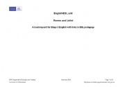 English Worksheet: Romeo and Juliet English Program Stage 5