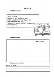 English worksheet: Family