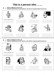 English Worksheet: Jobs