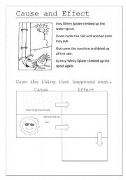 English Worksheet: cause and effect