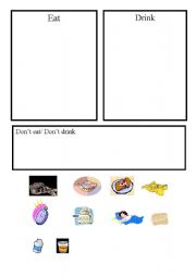 English worksheet: Breakfast cut outs