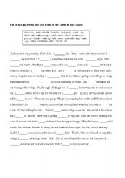 English Worksheet: Past Simple _ Irregular Verbs