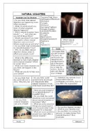 English Worksheet: Natural Disasters