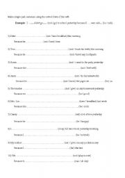 English Worksheet: simple present