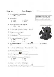 English Worksheet: 