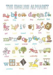 English Worksheet: the english alphabet