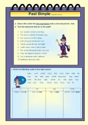 English Worksheet: past simple - regular verbs