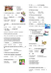 English Worksheet: general quiz