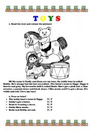 English Worksheet: TOYS