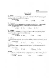 English worksheet: Academic Vocabulary Exercise