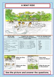 English Worksheet:  Picture reading