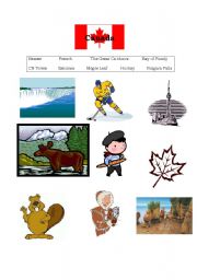 English Worksheet: Canadas Geography & Landmarks
