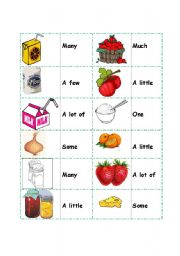 English Worksheet: Countable/ Uncountable domino