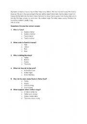 English worksheet: English Reading