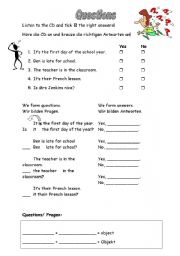 English worksheet: Questions