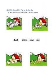 English worksheet: Old McDonalds Farm