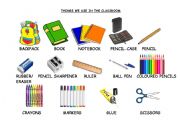 English Worksheet: THINGS WE USE IN THE CLASSROOM