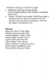 English Worksheet: WORK TOGATHER TO LEARN SENTENCES