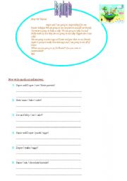 English Worksheet: Be going to
