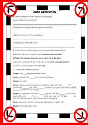 English worksheet: past activities