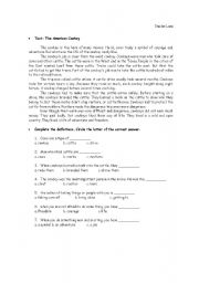 English worksheet: American Cowboy