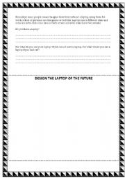English Worksheet: design the laptop of the future