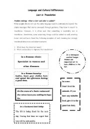 English Worksheet: Culture Shock