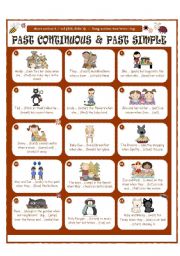 English Worksheet: PAST CONTINUOUS or PAST SIMPLE